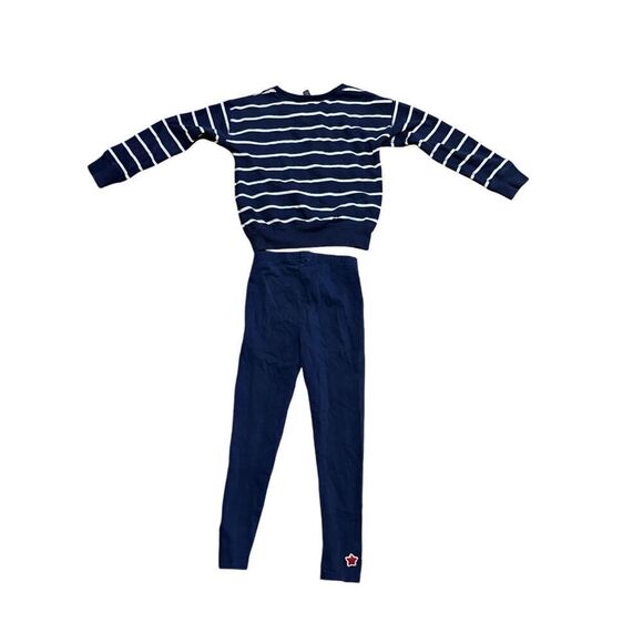 Cute Polo Ralph Lauren girls 2-PC Cotton Polo Bear outfit Set Navy  2 piece Set - Picture 2 of 8